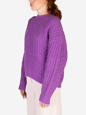 Pull Egypt en laine mélangée violette