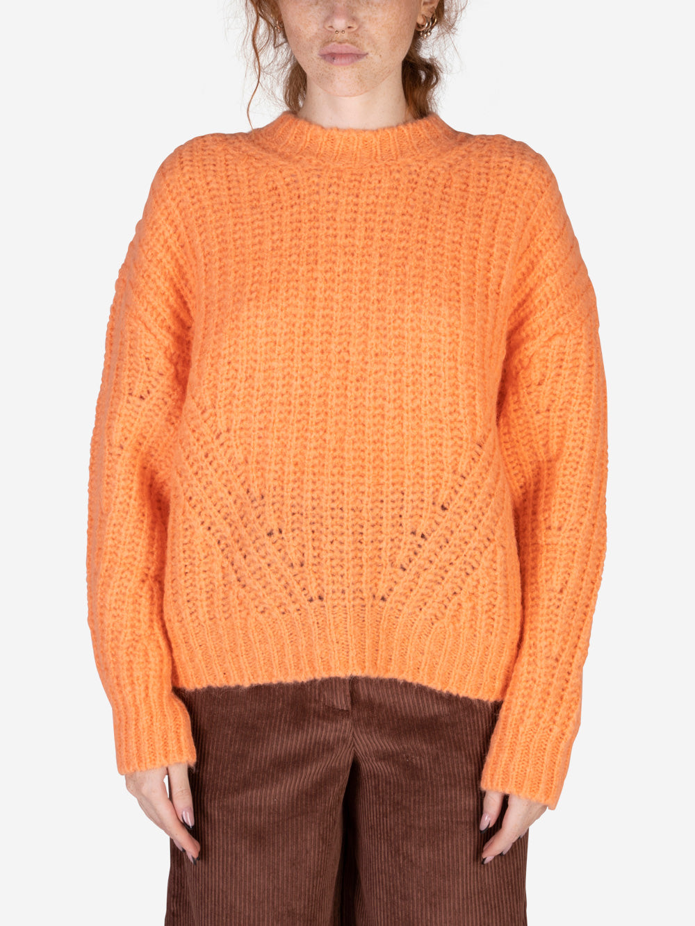 ESSENTIEL ANTWERP Maglione Egypt in misto lana arancione arancione Urbanstaroma
