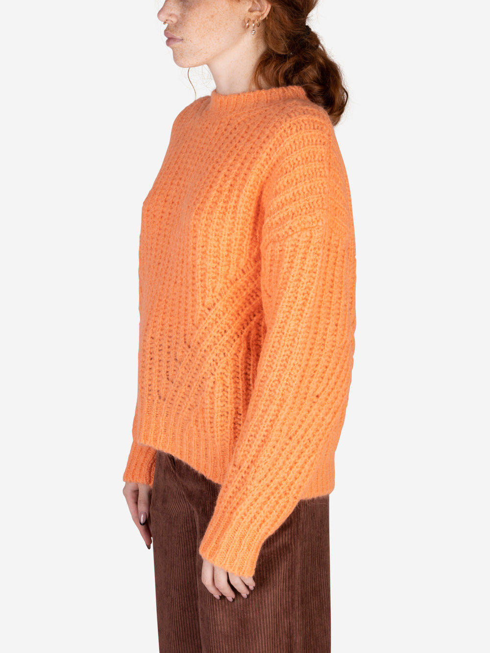 ESSENTIEL ANTWERP Maglione Egypt in misto lana arancione arancione Urbanstaroma