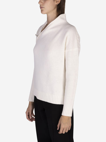 Sweater with side zipper