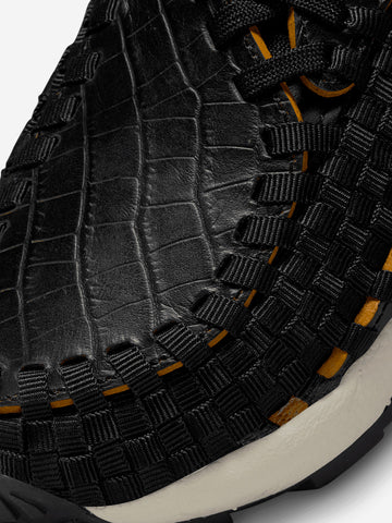 NIKE W Air Footscape Woven "Black Croc" Sneakers Nero