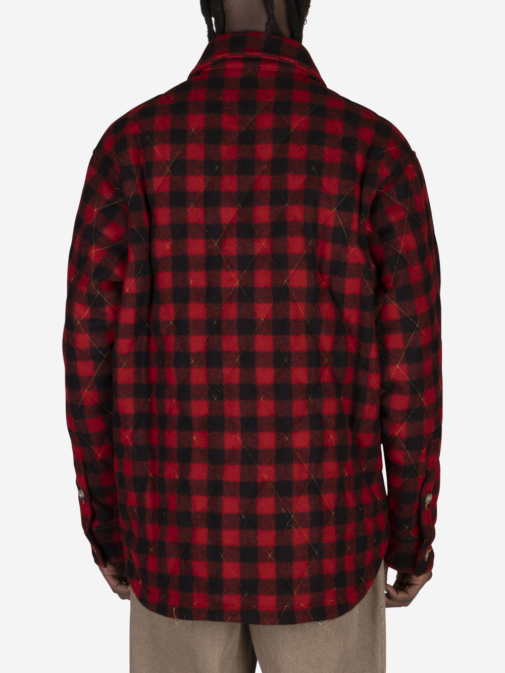PHIPPS Woolrich x Phipps Camicia in lana Rosso Urbanstaroma