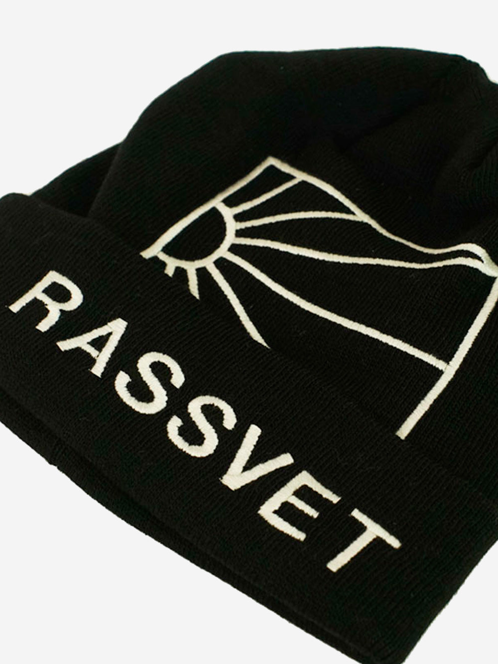 RASSVET (PACCBET) Beanie Logo nero Nero Urbanstaroma