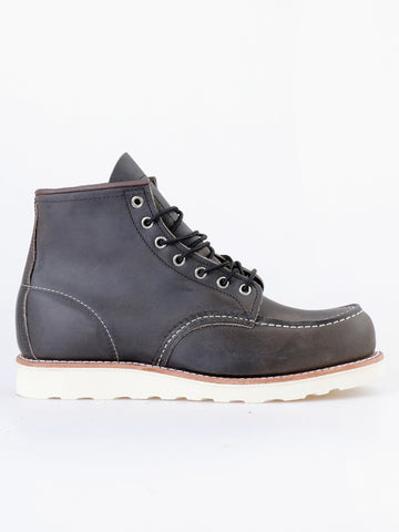 RED WING SHOES 8890 6' Classic Moc Toe Charcoal Rough & Tough Grigio