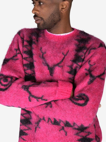 SOUTH2 WEST8 Maglione Native in mohair Fucsia