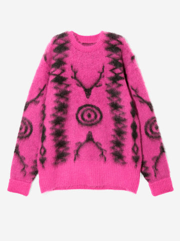 SOUTH2 WEST8 Maglione Native in mohair Fucsia