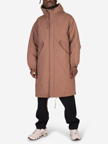 Reversible quilted parka