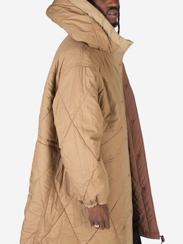 Reversible quilted parka