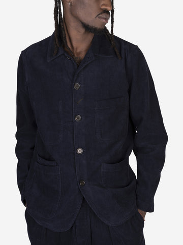UNIVERSAL WORKS Giacca Bakers in corduroy Navy