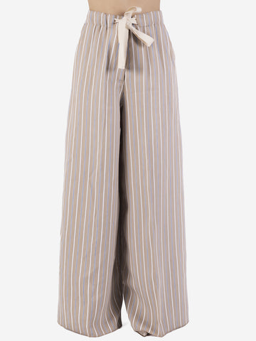 Striped flared pants