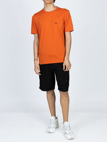 C.P. COMPANY T-shirt in jersey di cotone arancione arancione