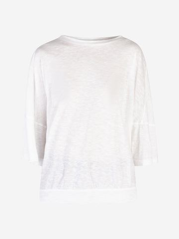 LIVIANA CONTI T-shirt in maglia bianca Bianca