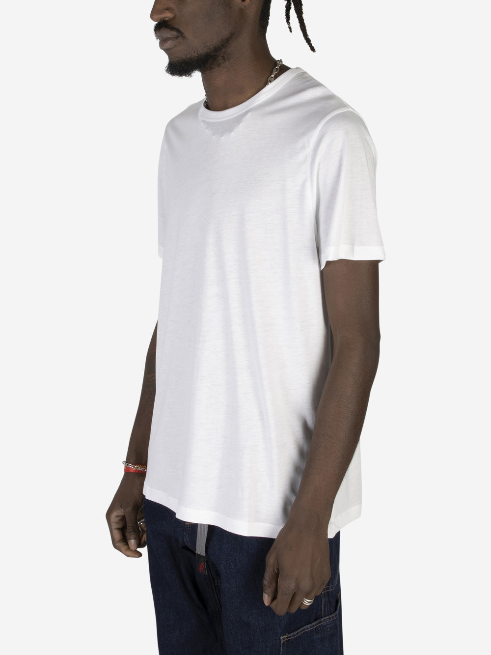 MAJESTIC FILATURES T-shirt in lyocell bianco Bianco Urbanstaroma