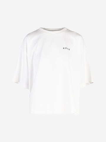 ROHE T-shirt con logo Bianco