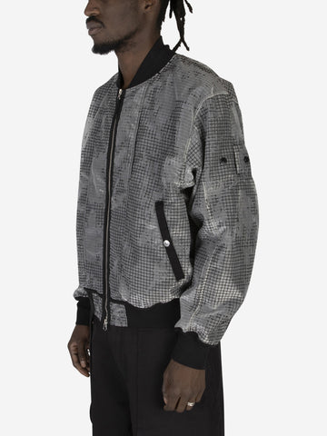 Giacca Bomber Distorted Ripstop Organza-TC
