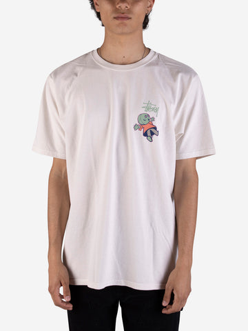 STUSSY T-shirt Dollie Pigment Dyed bianca Naturale