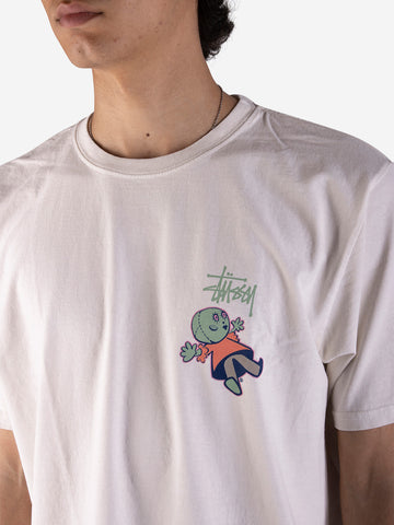 STUSSY T-shirt Dollie Pigment Dyed bianca Naturale