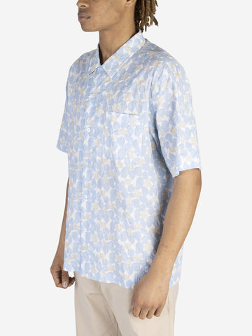UNIVERSAL WORKS Camicia Road a stampa floreale Blu