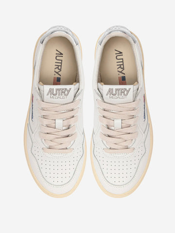 AUTRY W Medalist Low Sneakers Bianco argento