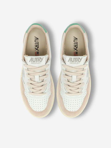 AUTRY W Medalist Low Sneakers Bianco turchese