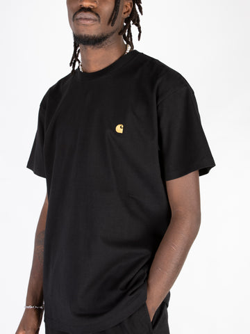 CARHARTT WIP T-shirt Chase in cotone Nero