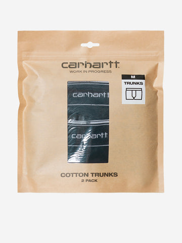 CARHARTT WIP Boxer Cotton Trunks (x2) Nero