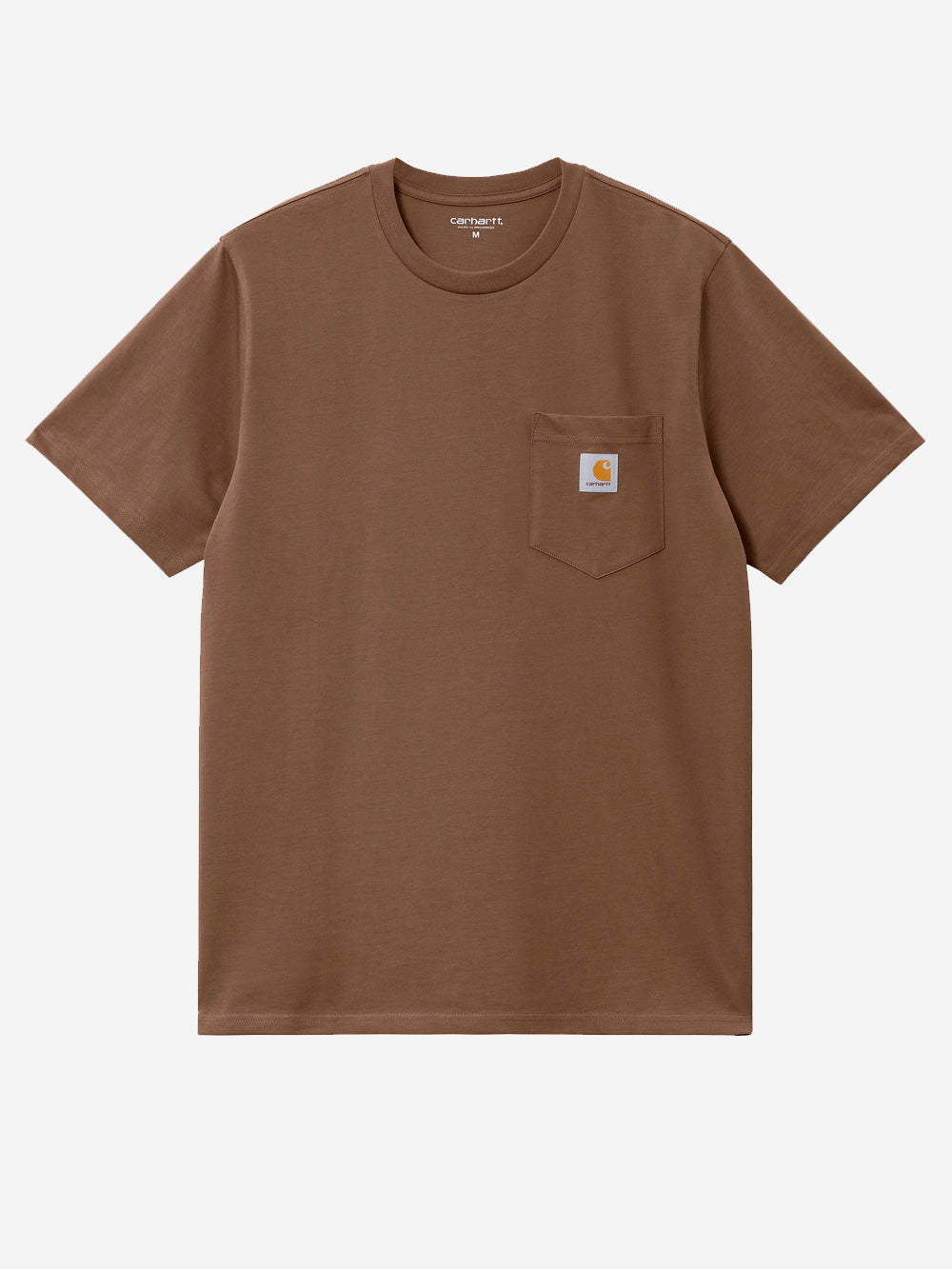 CARHARTT WIP T-shirt pocket in cotone marrone Marrone Urbanstaroma