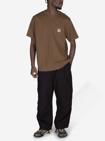 CARHARTT WIP T-shirt pocket in cotone marrone Marrone