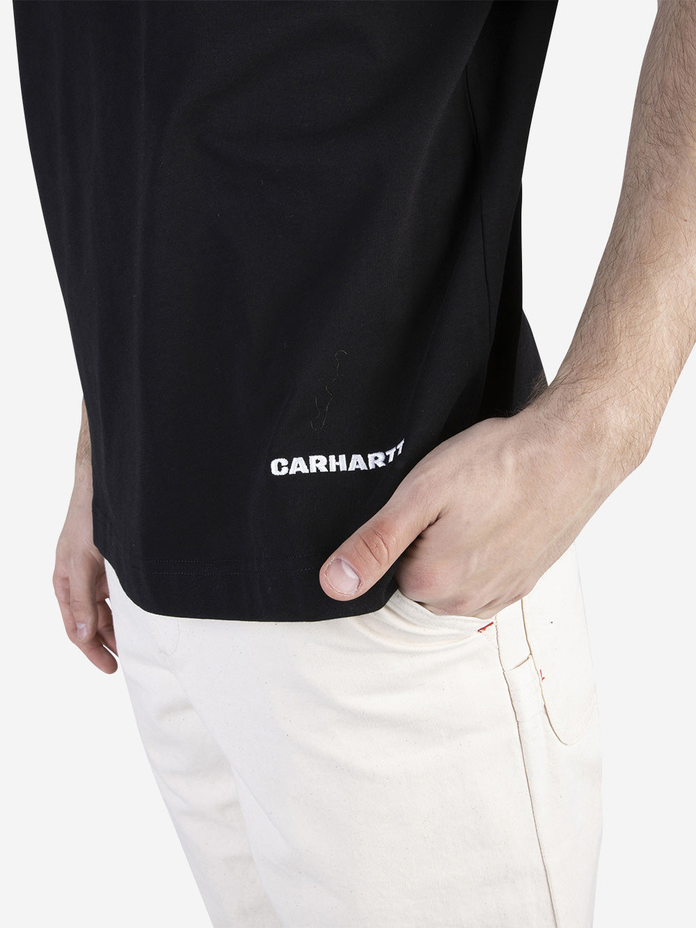CARHARTT WIP T-shirt S/S Link Script Nero Urbanstaroma