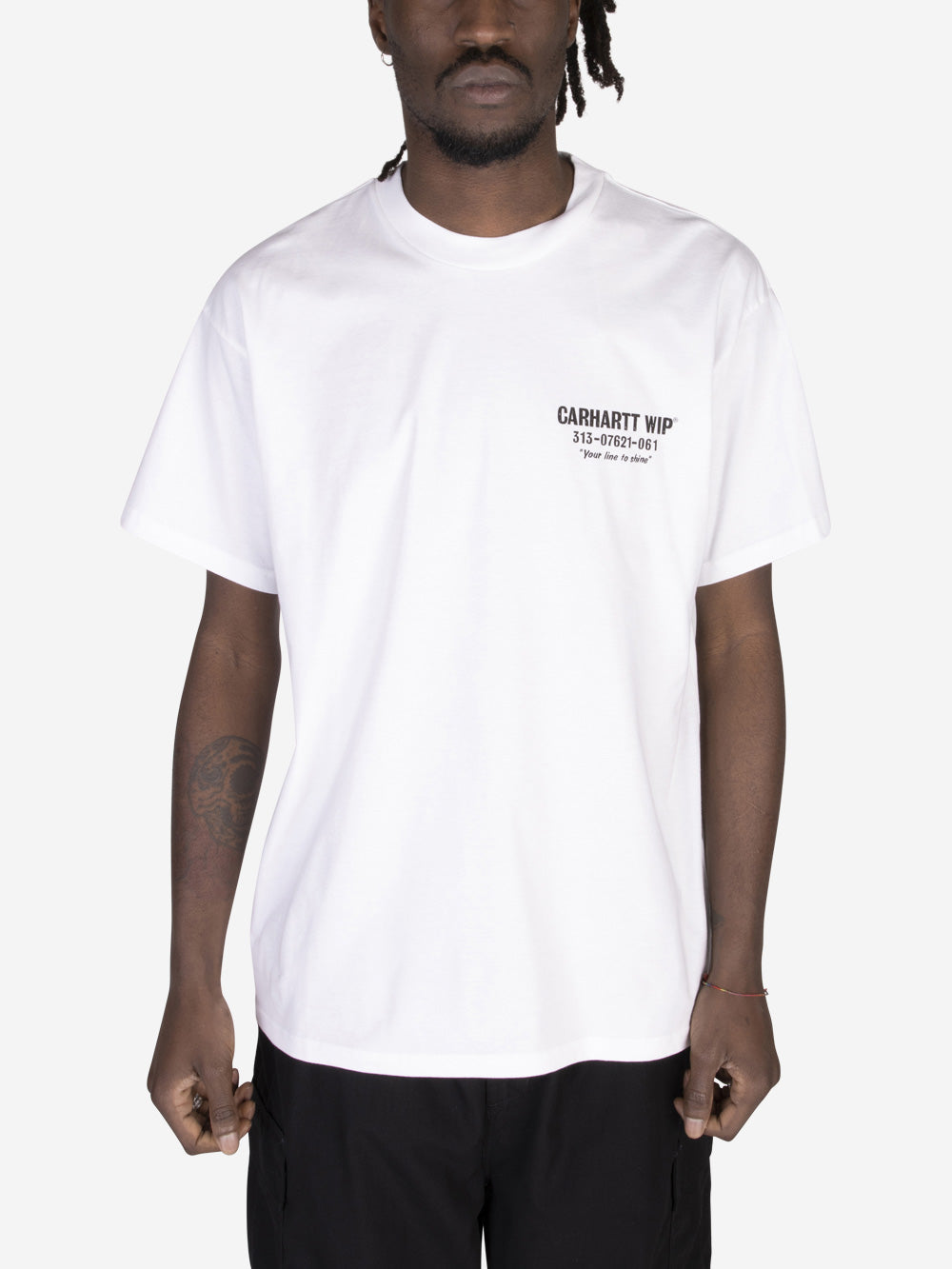 CARHARTT WIP S/S Less Troubles T-Shirt Bianco Urbanstaroma