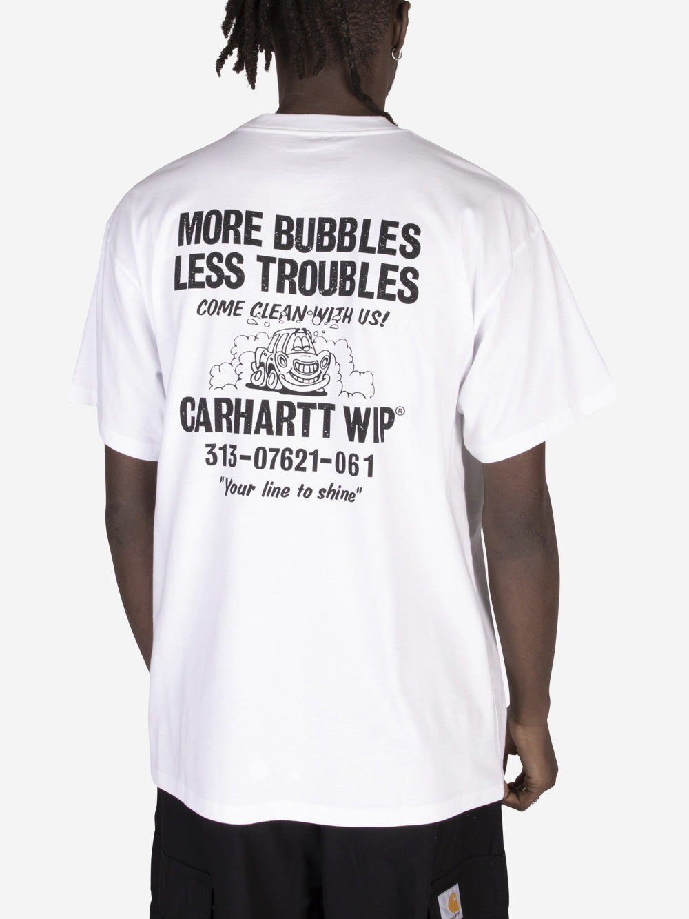 CARHARTT WIP S/S Less Troubles T-Shirt Bianco Urbanstaroma