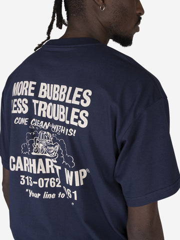 CARHARTT WIP S/S Less Troubles T-Shirt Blu