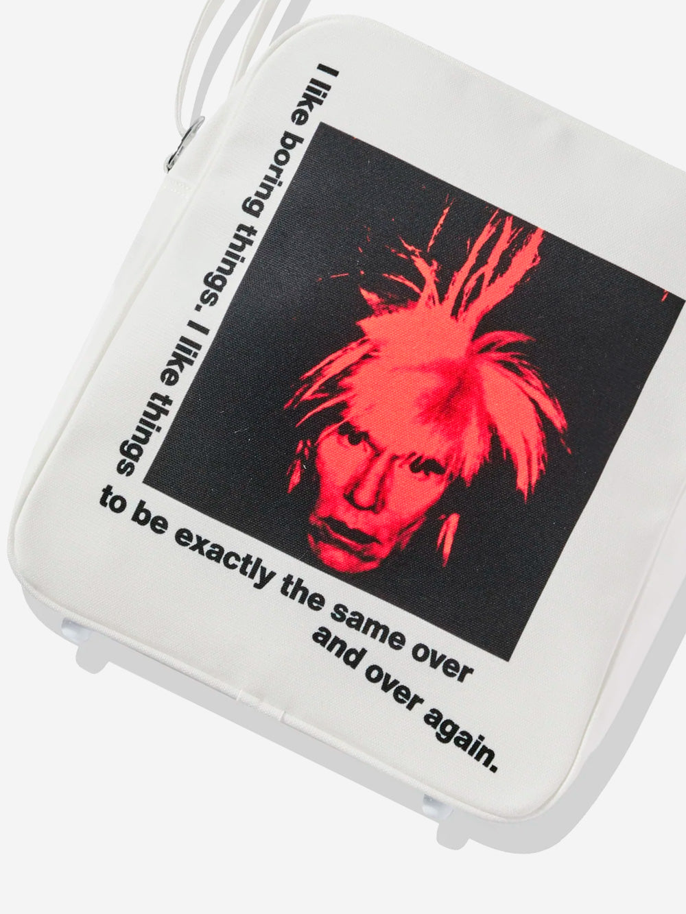COMME DES GARCONS SHIRT Borsa a spalla "Andy Warhol" Bianco Urbanstaroma