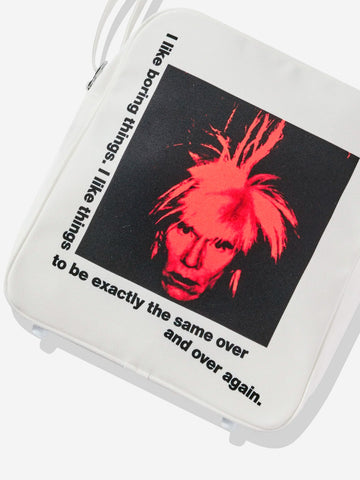 COMME DES GARCONS SHIRT Borsa a spalla "Andy Warhol" Bianco