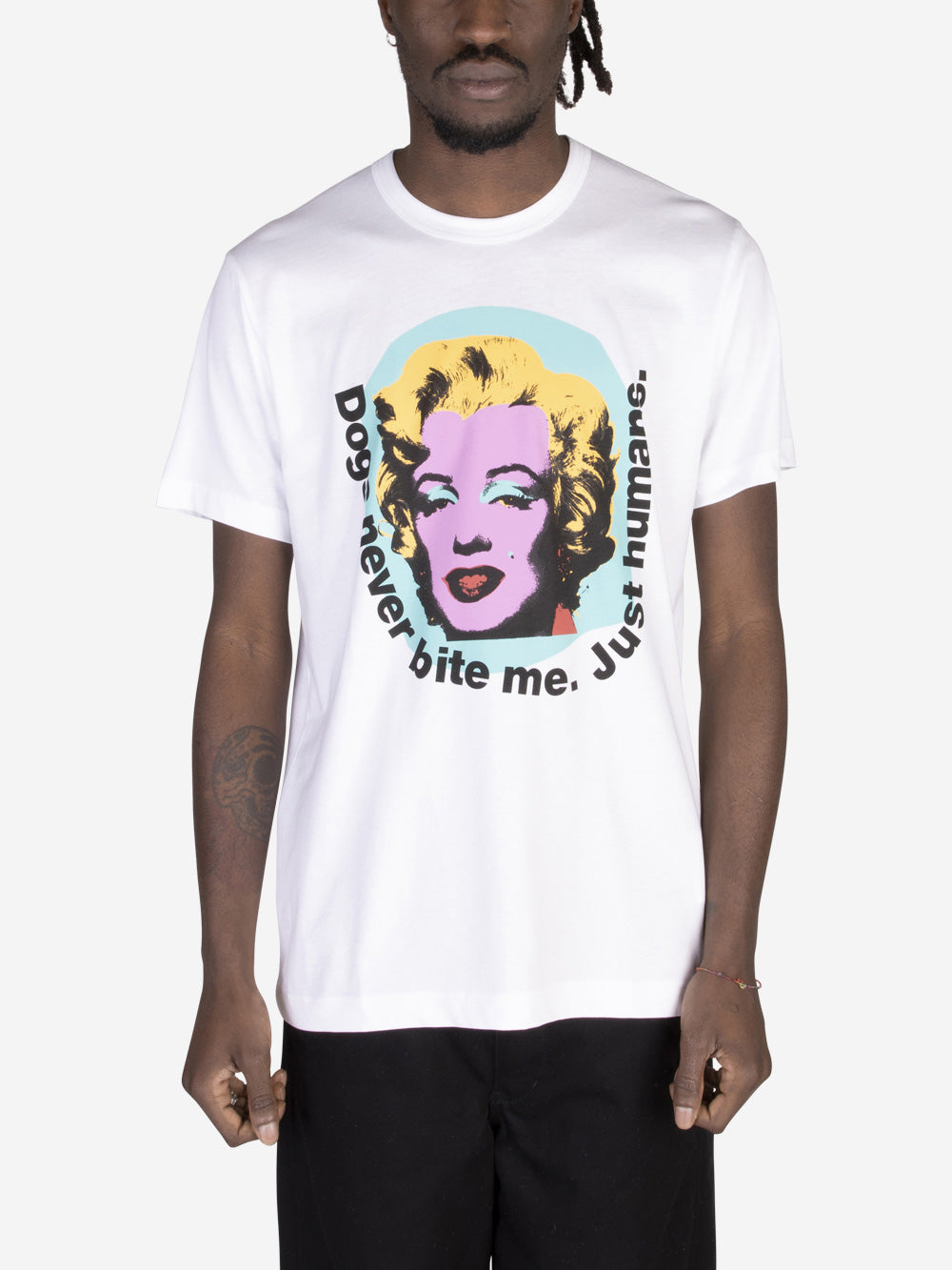 COMME DES GARCONS SHIRT T-shirt Andy Warhol Bianco Urbanstaroma