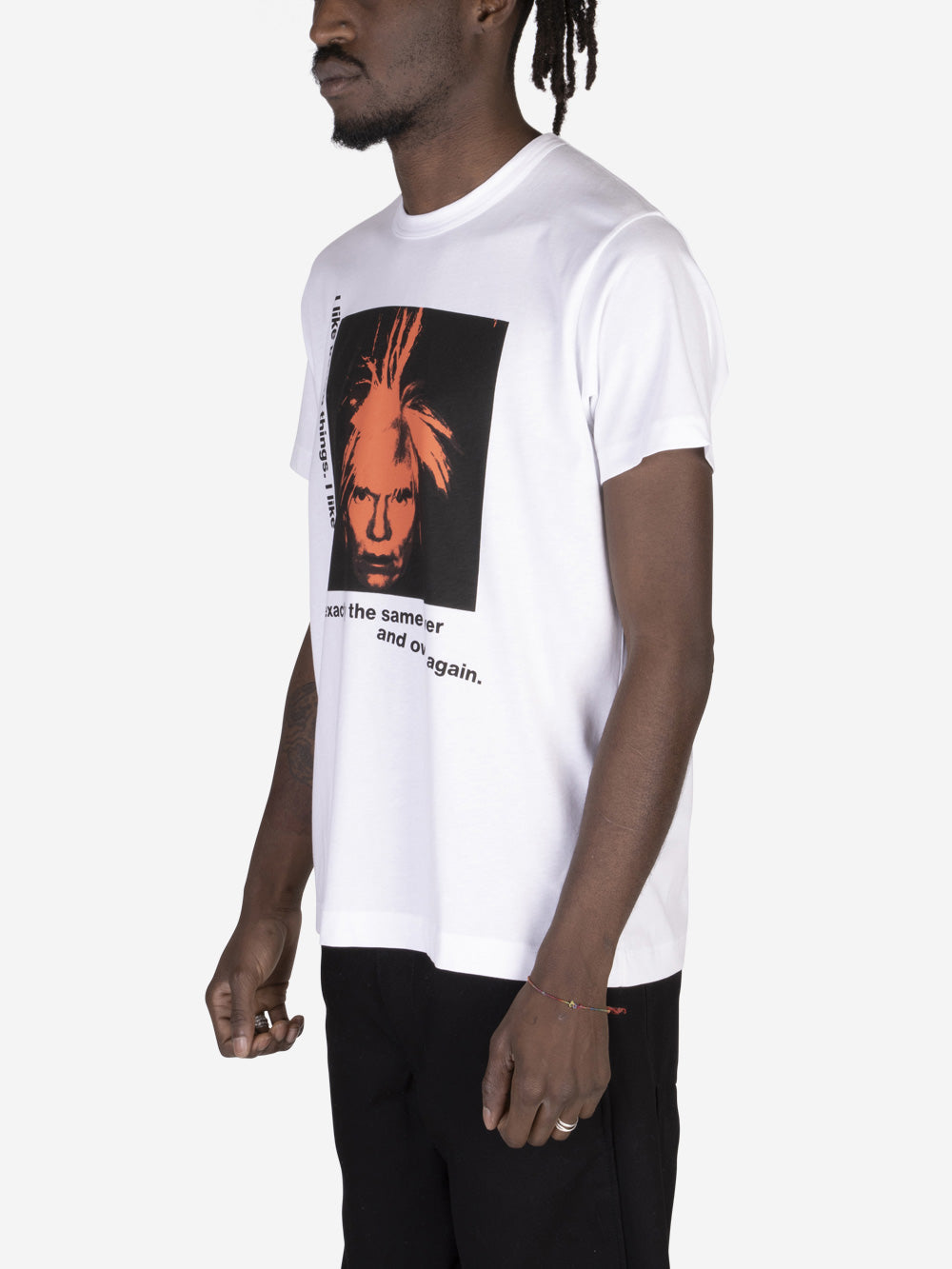 COMME DES GARCONS SHIRT T-shirt Andy Warhol Bianco Urbanstaroma