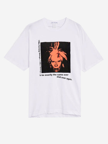 COMME DES GARCONS SHIRT T-shirt Andy Warhol Bianco