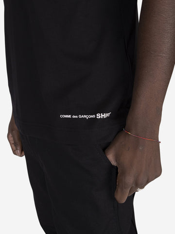 COMME DES GARCONS SHIRT T-shirt in cotone Nero