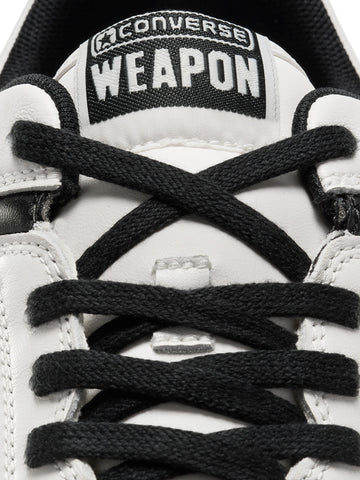 CONVERSE Weapon OX Vintage White Black Bianco nero