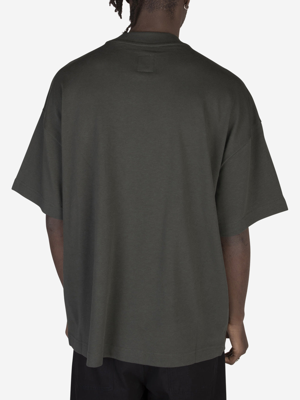 EMPORIO ARMANI SUSTAINABLE T-shirt in maglia di cotone Verde Urbanstaroma
