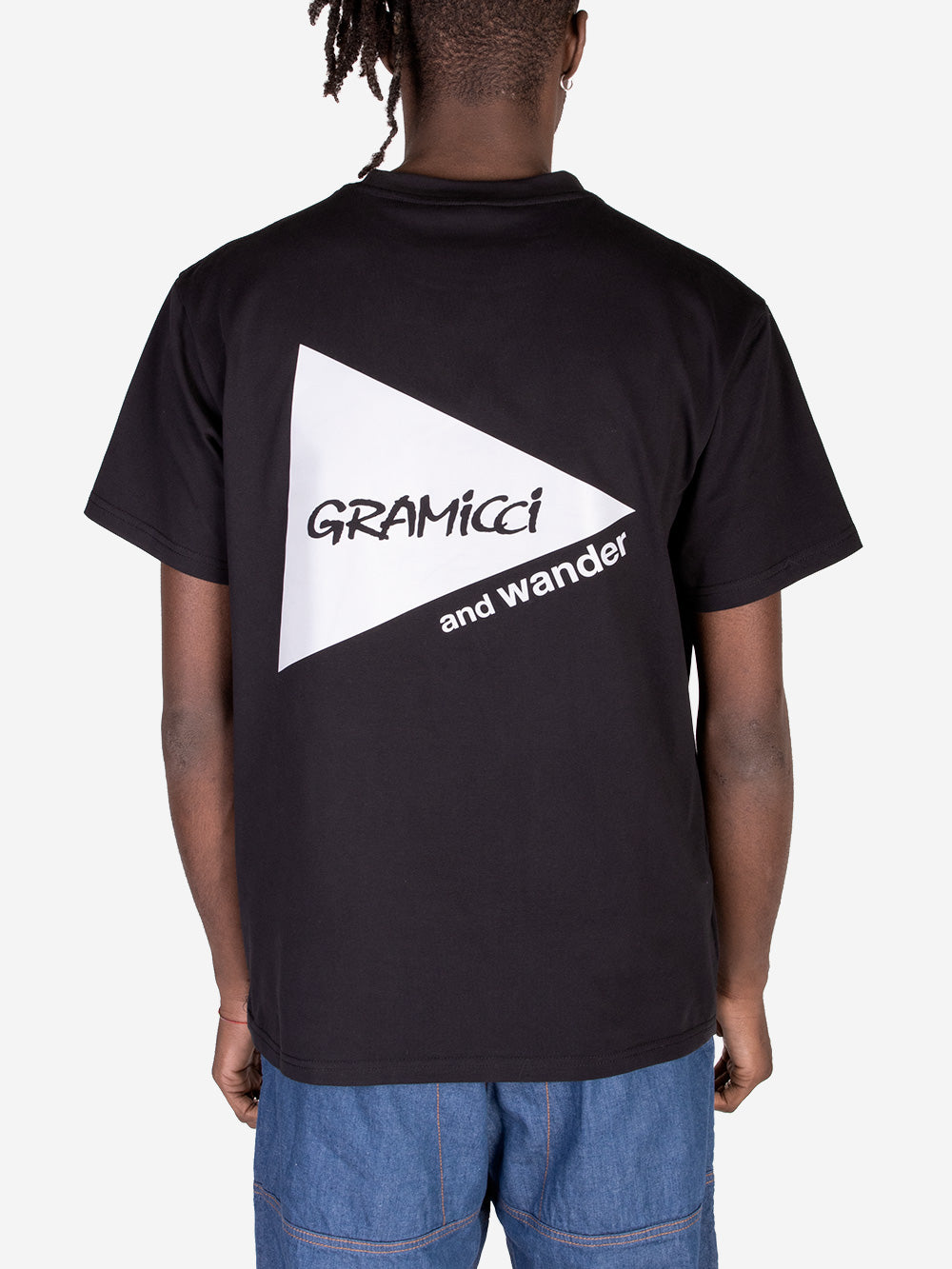 GRAMICCI Gramicci x and Wander T-shirt Nero Urbanstaroma