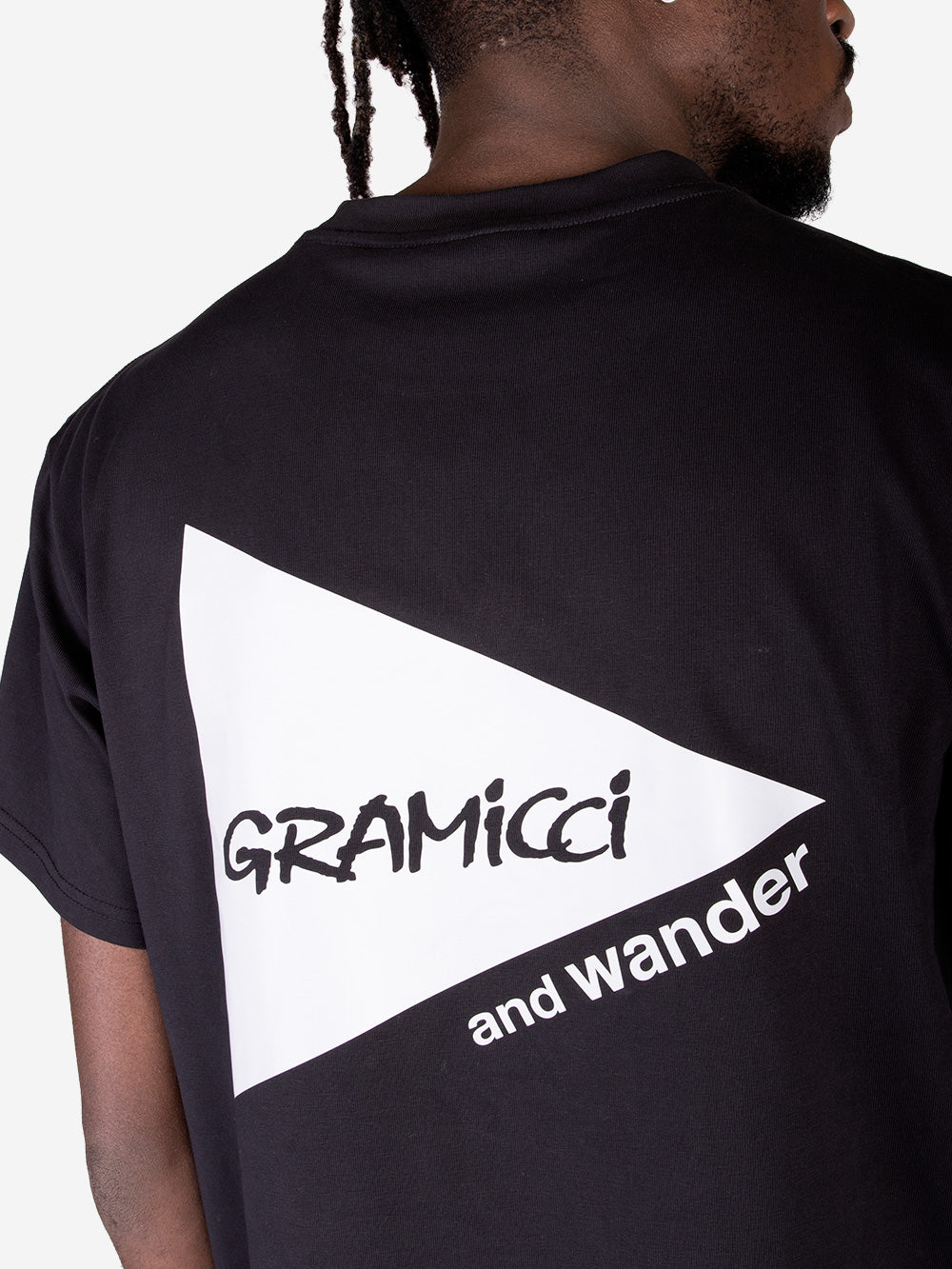 GRAMICCI Gramicci x and Wander T-shirt Nero Urbanstaroma