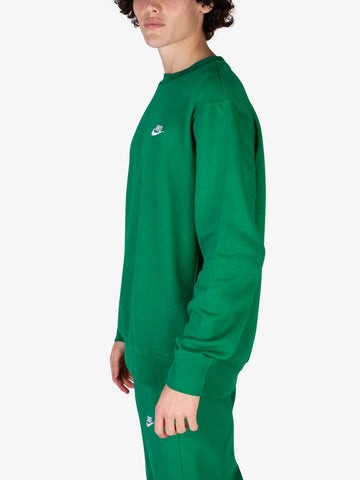 NIKE Felpa Sportswear Club Fleece Verde