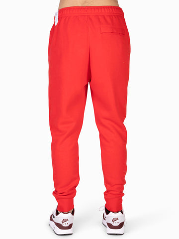 NIKE Pantaloni Sportswear Club Fleece Rosso