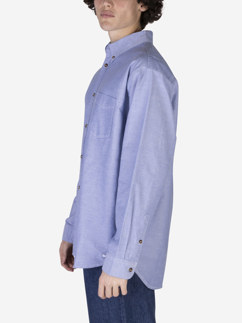 NIKE Camicia Oxford Button-Down in cotone Celeste Urbanstaroma