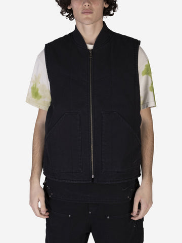 NIKE Gilet Padded Work in canvas Nero