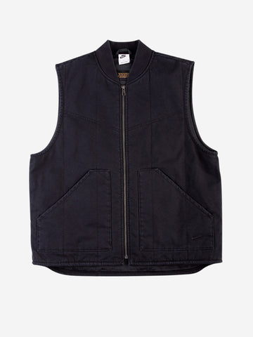 NIKE Gilet Padded Work in canvas Nero