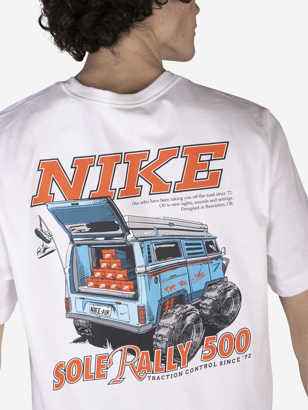 NIKE T-shirt Sole Rally 500 Bianco Urbanstaroma