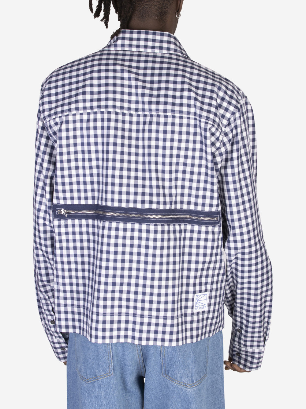 RASSVET (PACCBET) Camicia in vichy di cotone Blu Urbanstaroma