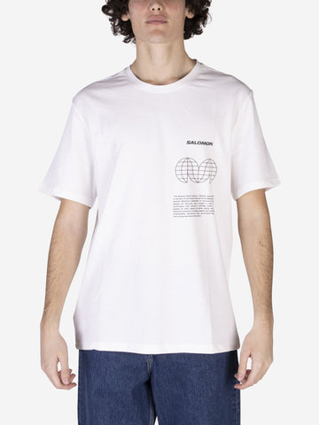 SALOMON T-shirt Globe Graphic Bianco